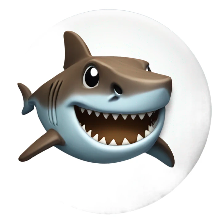 shark chocolate chip cookies sticker