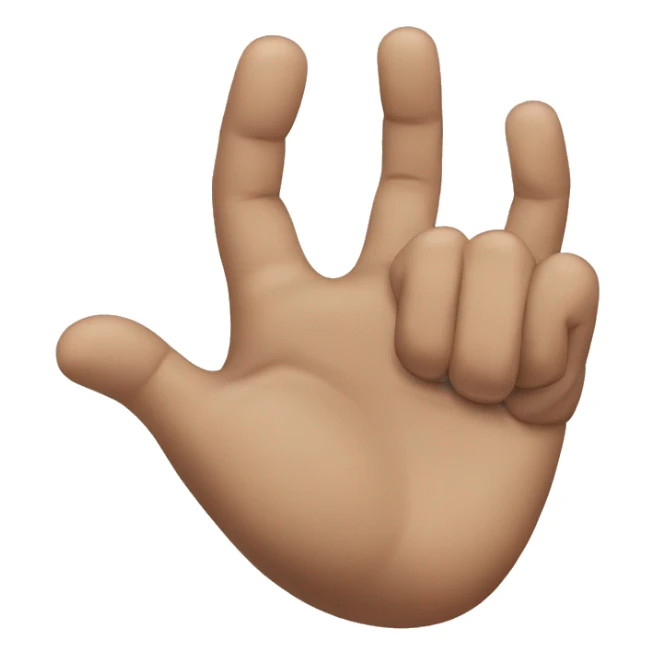 human hand doing a bear claw with bent fingers sticker