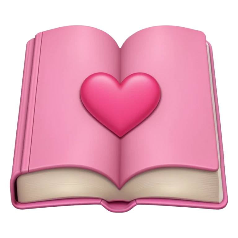 pink book with pink heart sticker