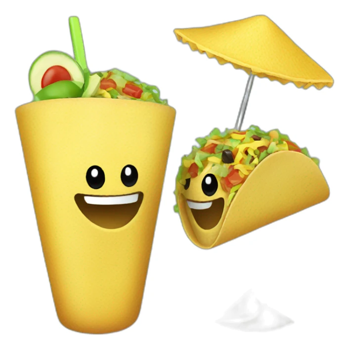 taco and margarita sticker