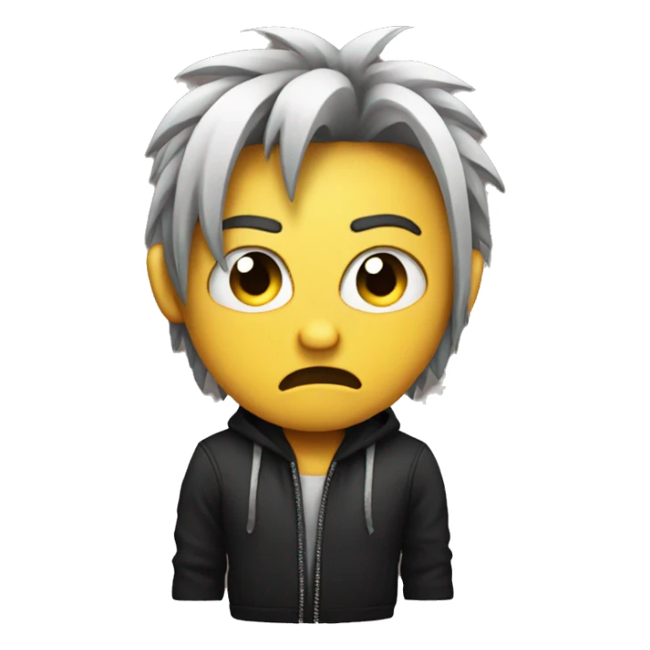 an emo angry emoji sticker