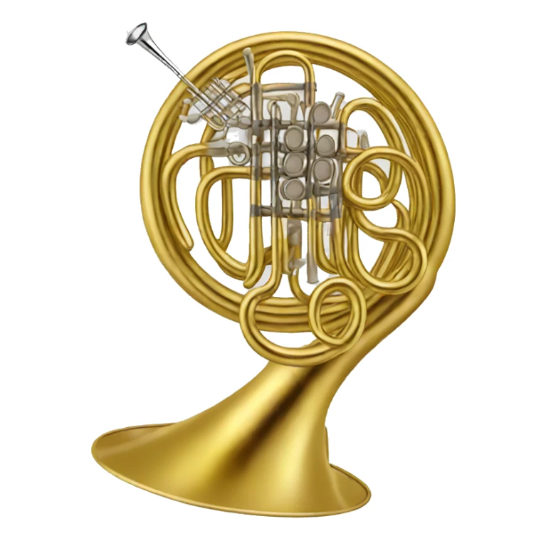 French horn sticker