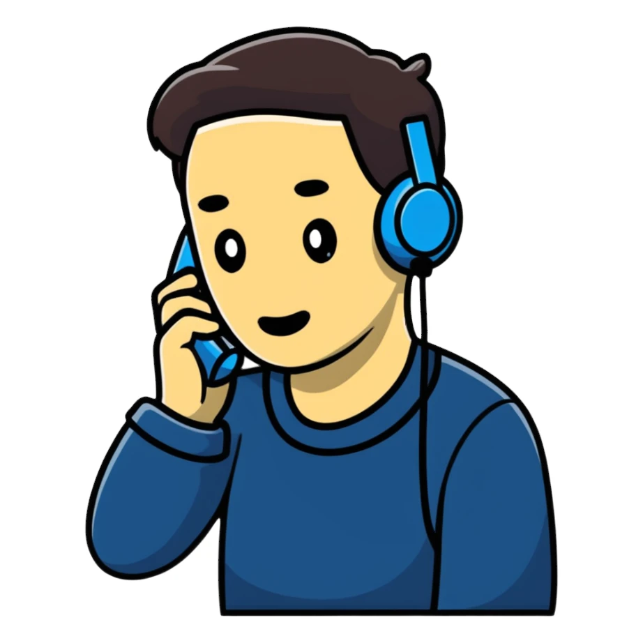 Salesperson shivering while making phone calls, cold call concept sticker