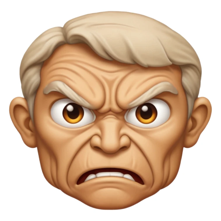 Visage en colère  sticker