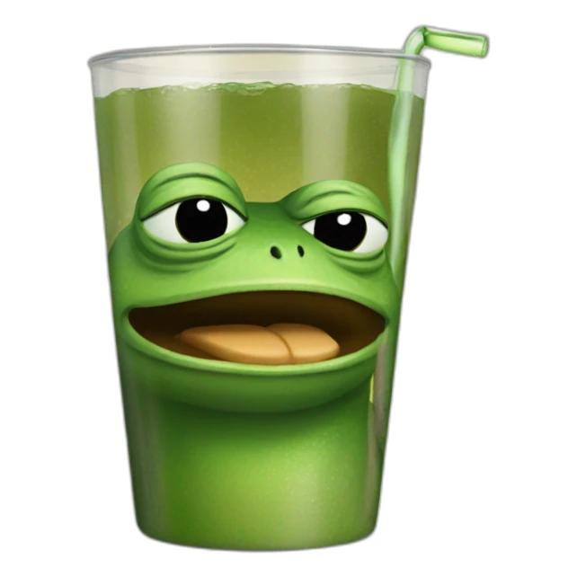 Pepe the frog drinking mate sticker