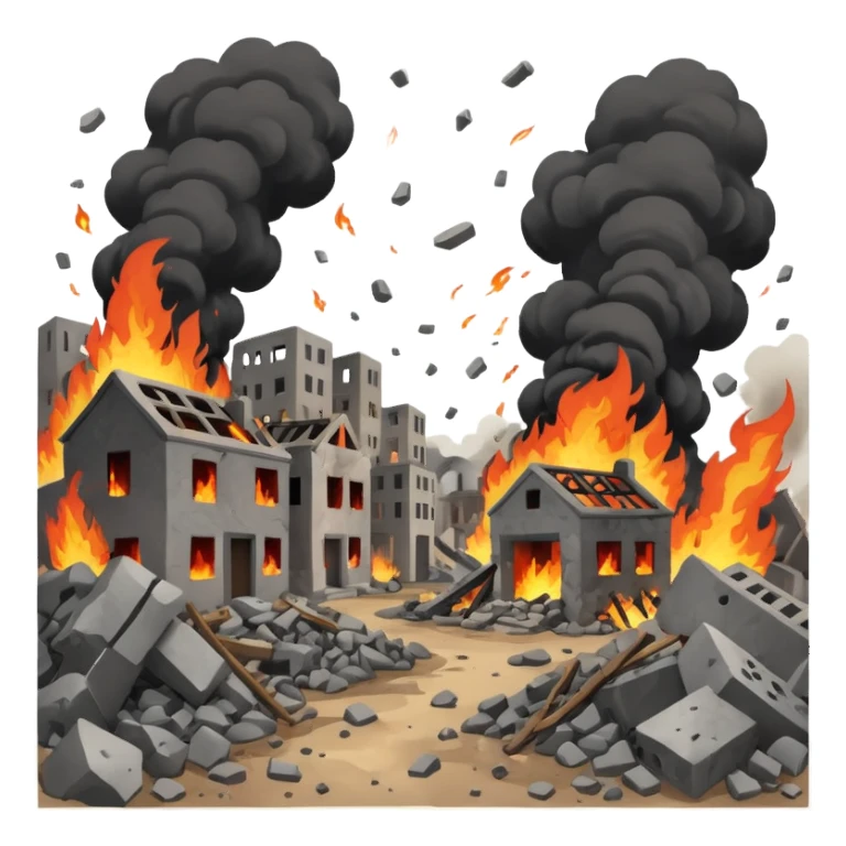 war and destruction sticker