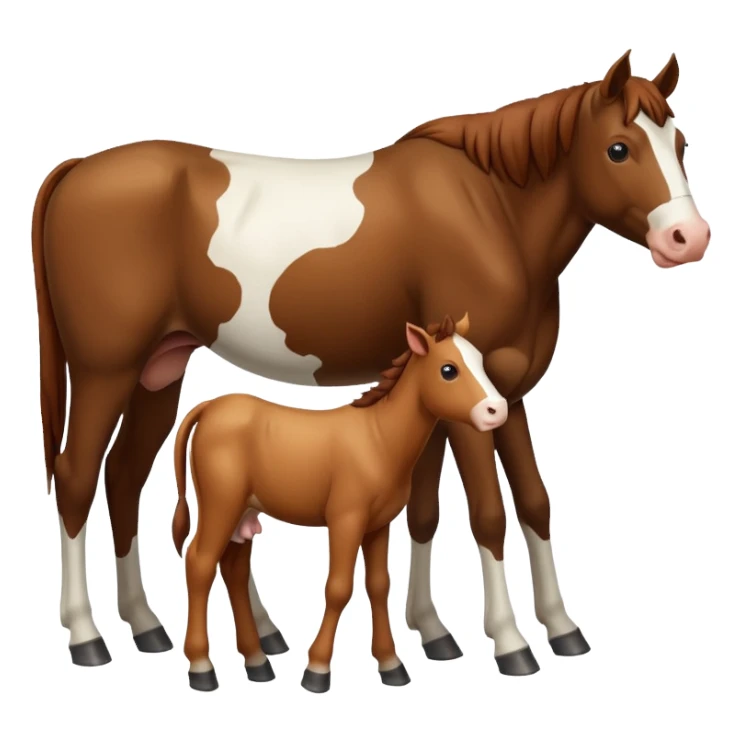 forbidden horse and cow sticker
