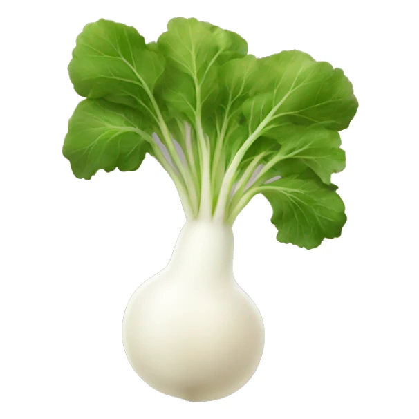 white radish sticker