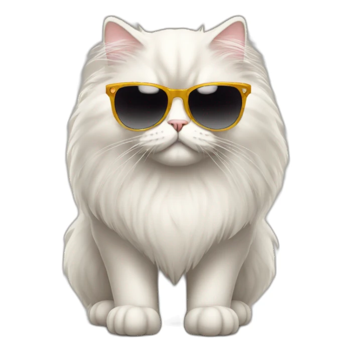Persian Cat with sunglasses sticker