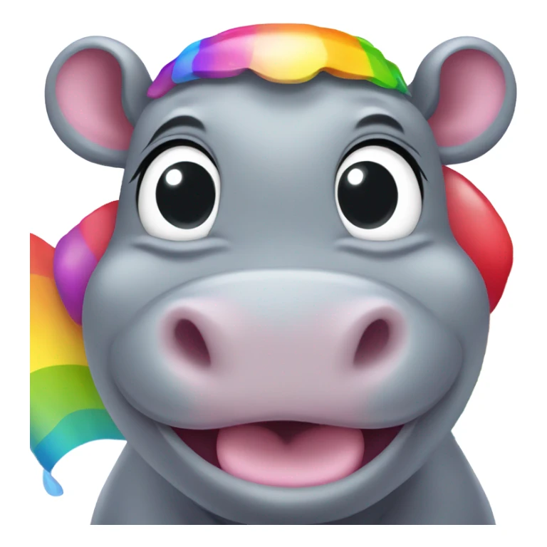 Gay hippo  sticker