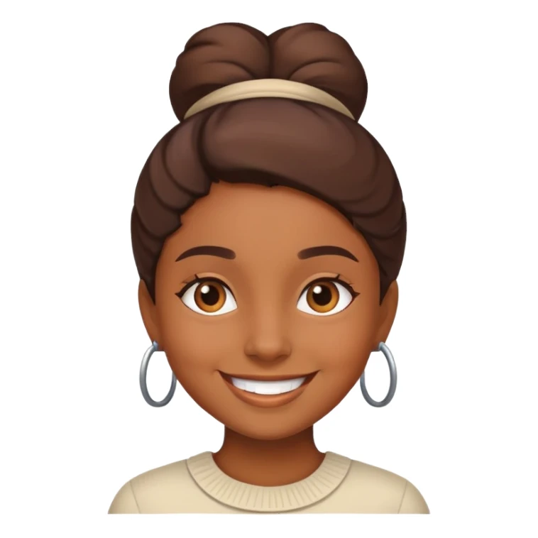 Brown skin girl sticker