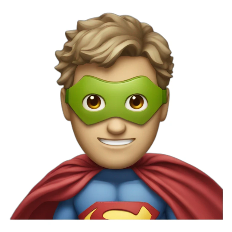 superhero math mascote sticker