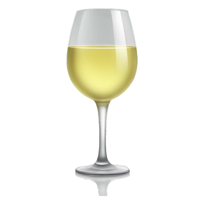 White wine glass sticker