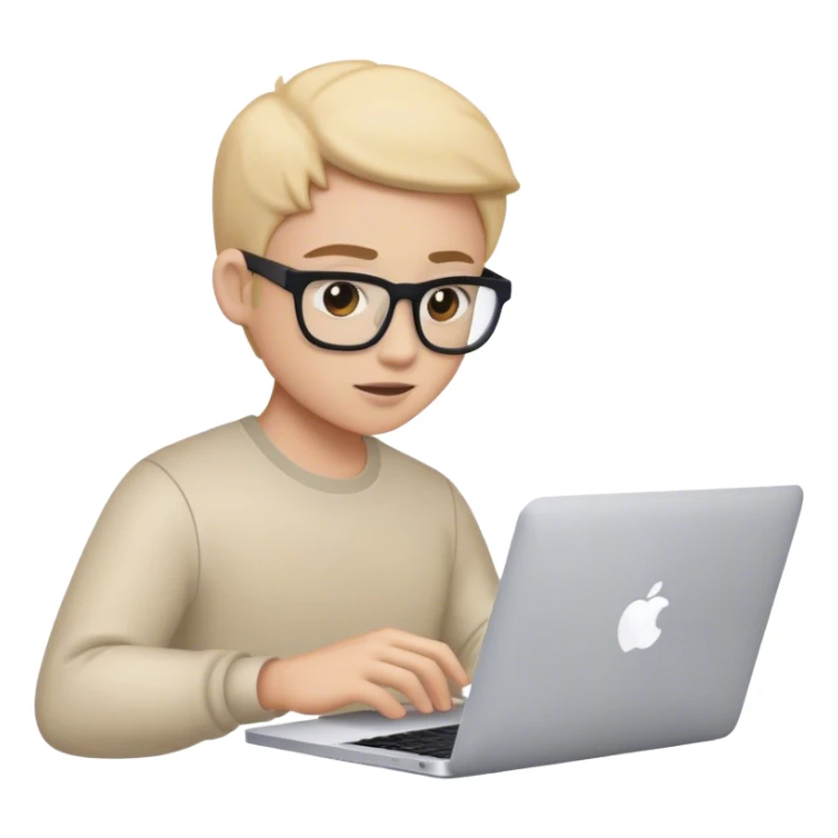 working with macbook sticker