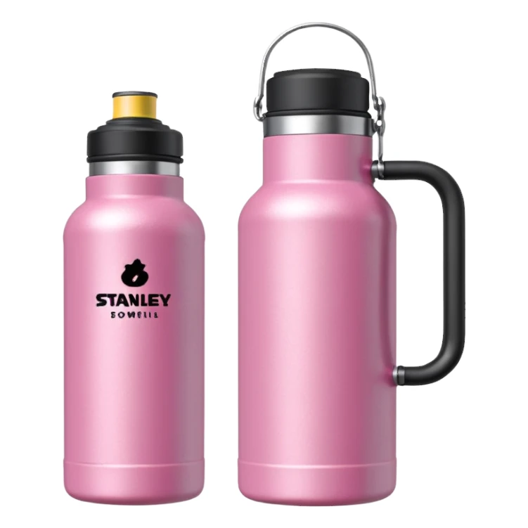 pink stanley water bottle sticker