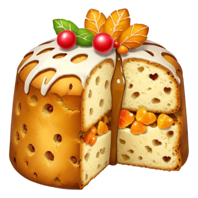 slice of panettone sticker