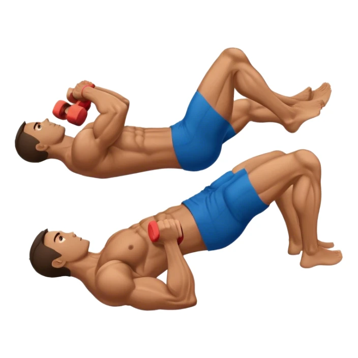side-view of guy doing decline-crunches sticker