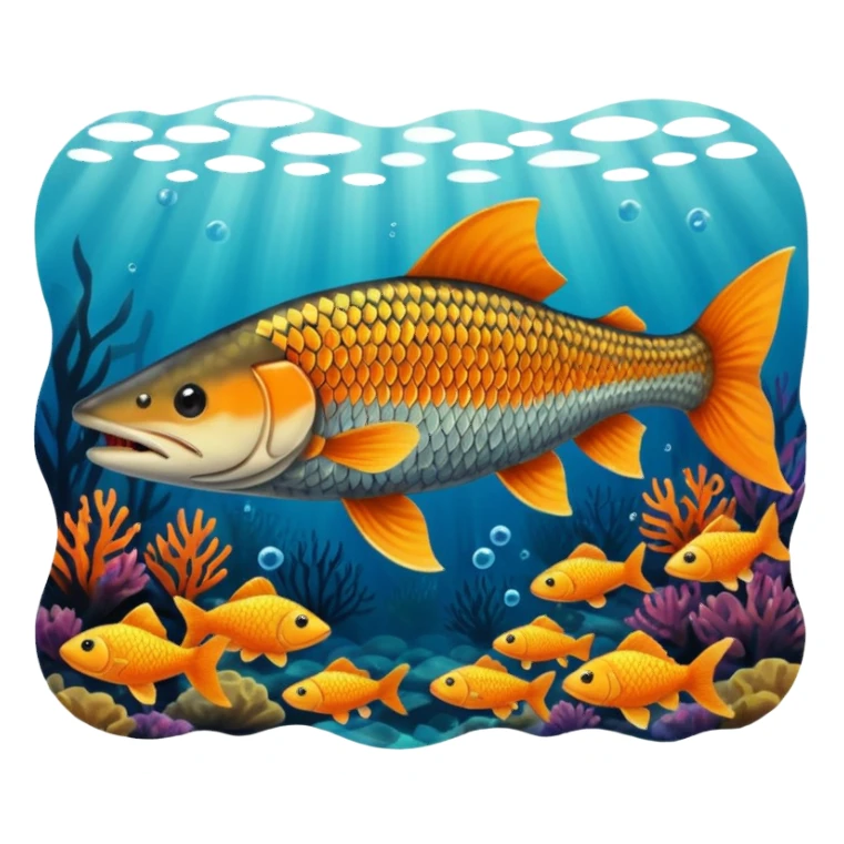 muskie fish sticker