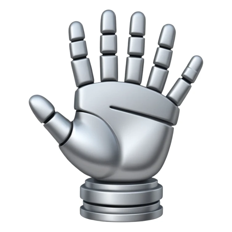 strong metal hand sticker