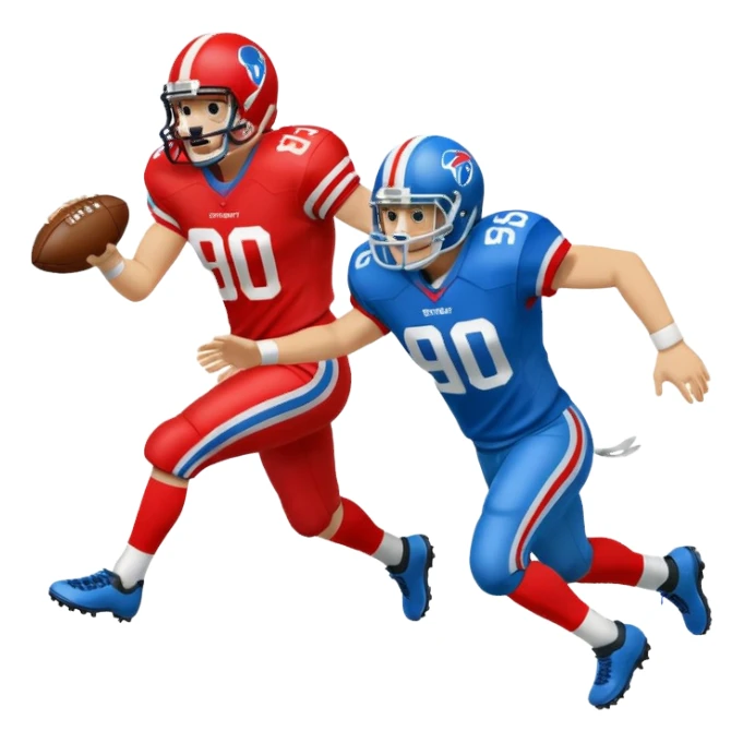 touchdown blue (#00A3E0) and red (#F9423A) sticker