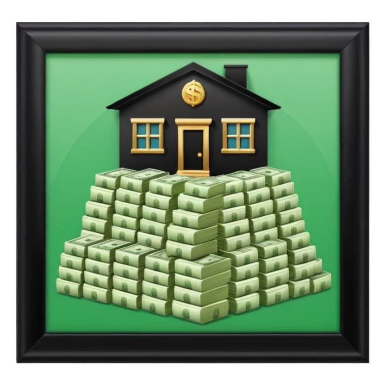 a bankhouse with money sticker