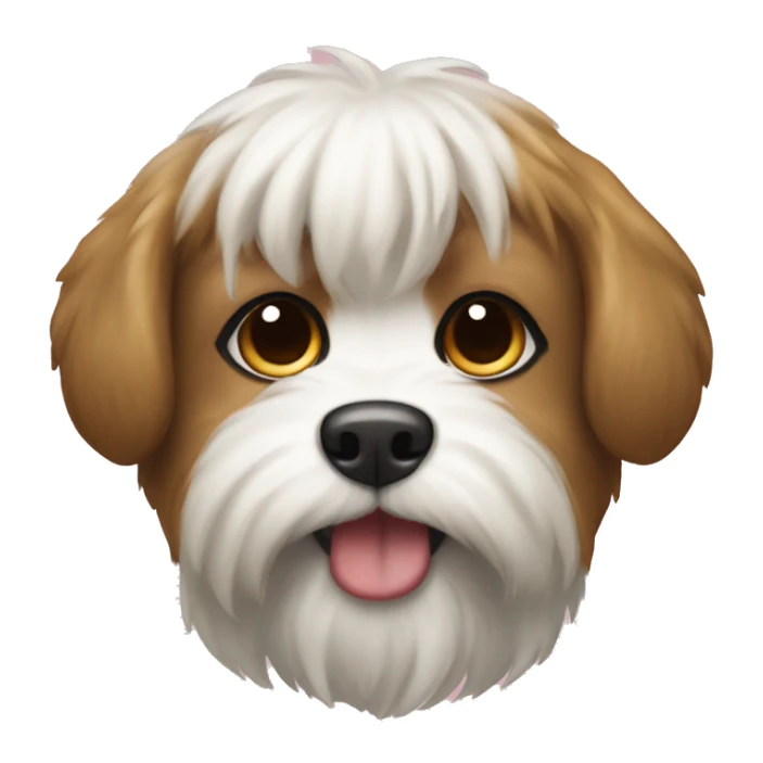 Un perrito shitzu cafe sticker