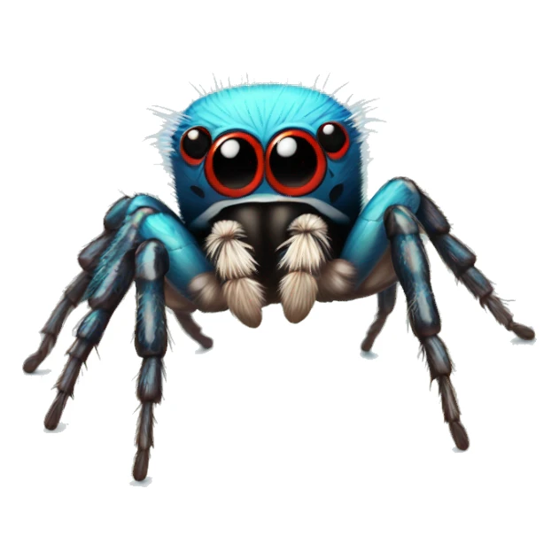 Cute colorful jumping spider  sticker