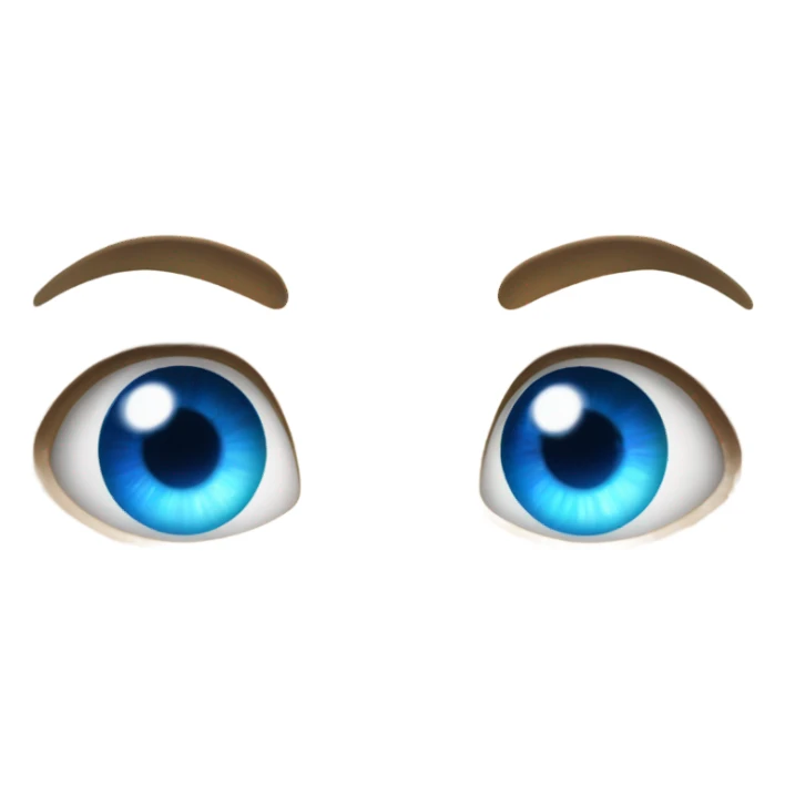 eyes look like a superpower sticker