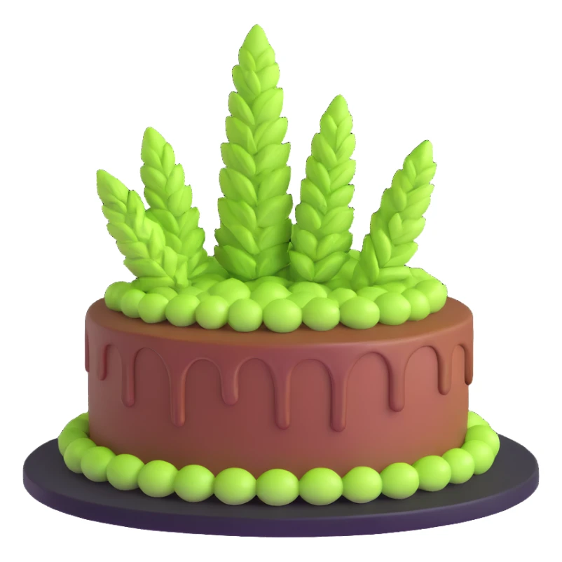 Los Angeles Kush cake sticker