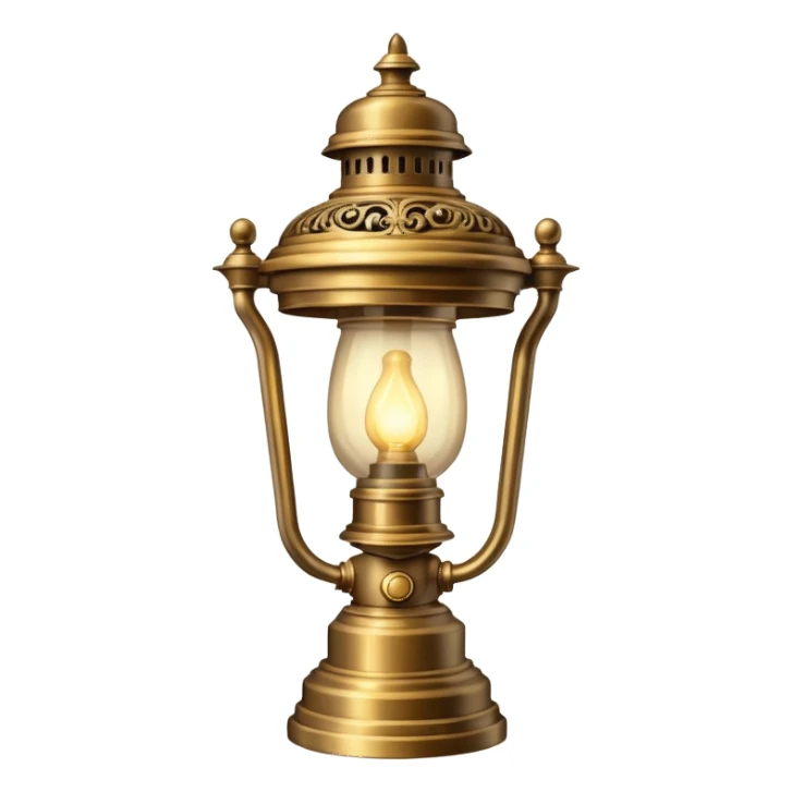 victorian gas lamp with holder sticker