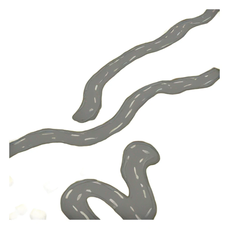 Yellow brick road going into distance  sticker