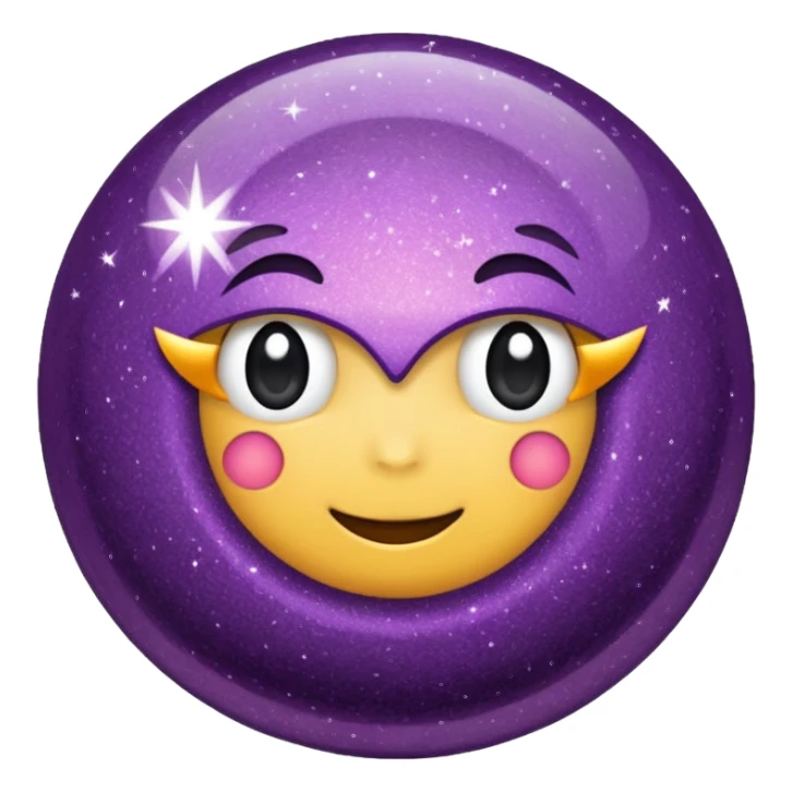 bolinha glitter roxo sticker