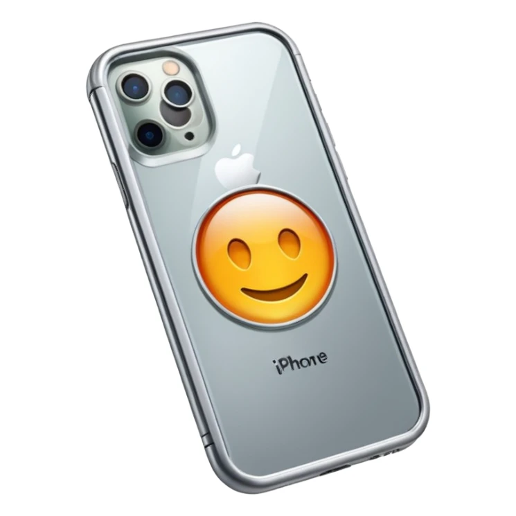 iphone 16 pro, silver with glass phone case  sticker