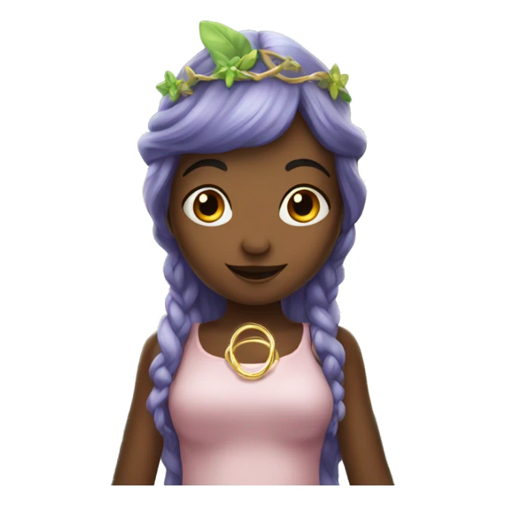 Fairy with rings sticker