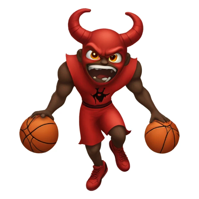 devil basketball sticker