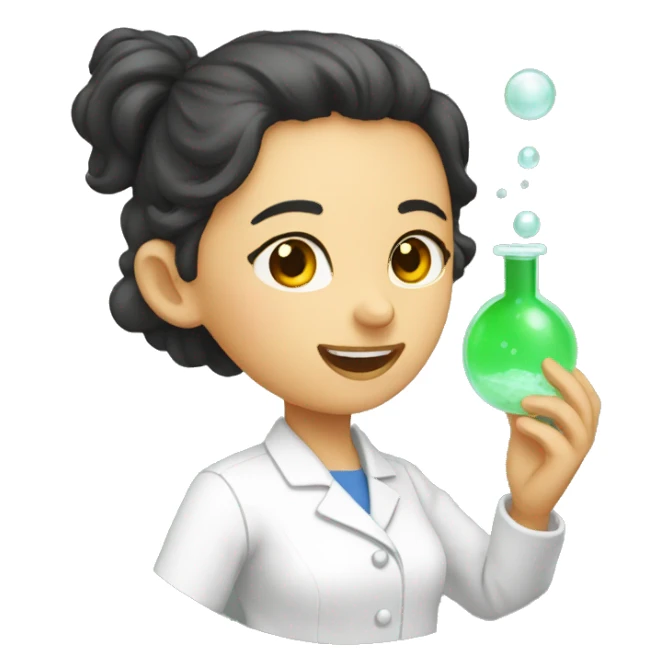 Woman Chemist falling sticker