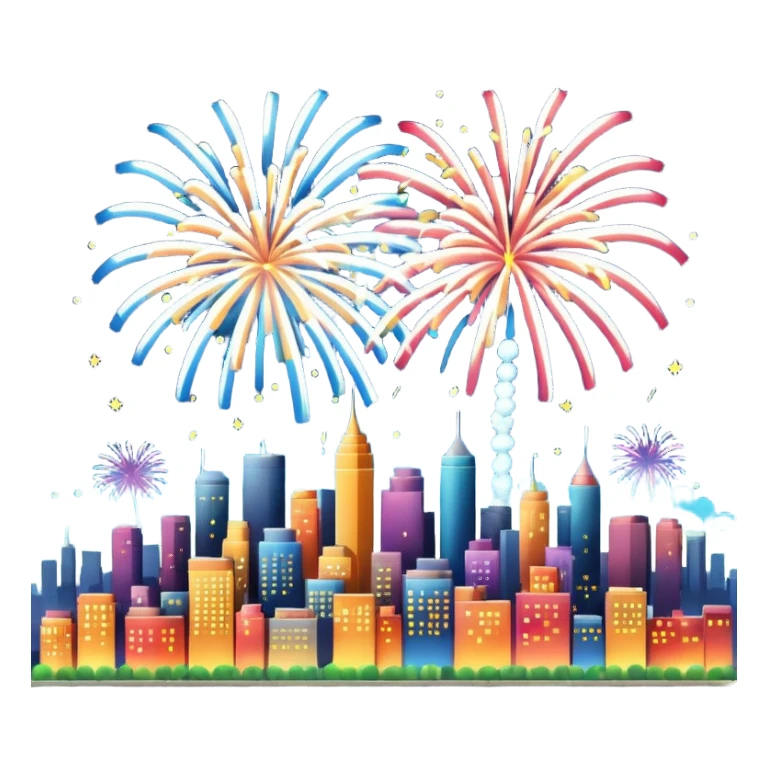 Fireworks city sticker