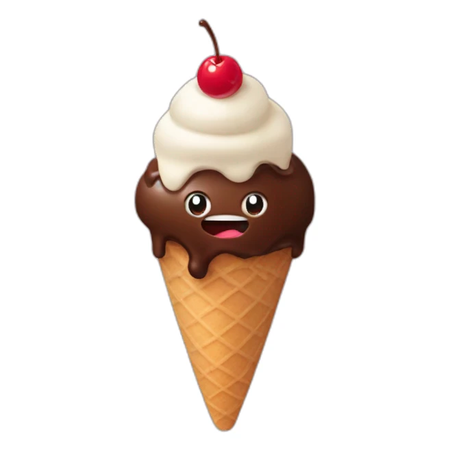 Chocolate icecream terrorizing london sticker