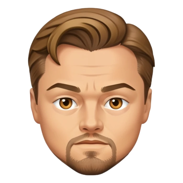 Leonardo DiCaprio face portrait sticker