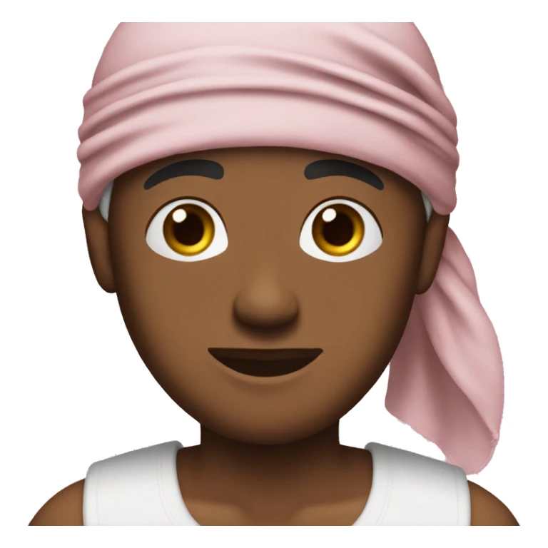 Staf Coppens wearing a durag sticker