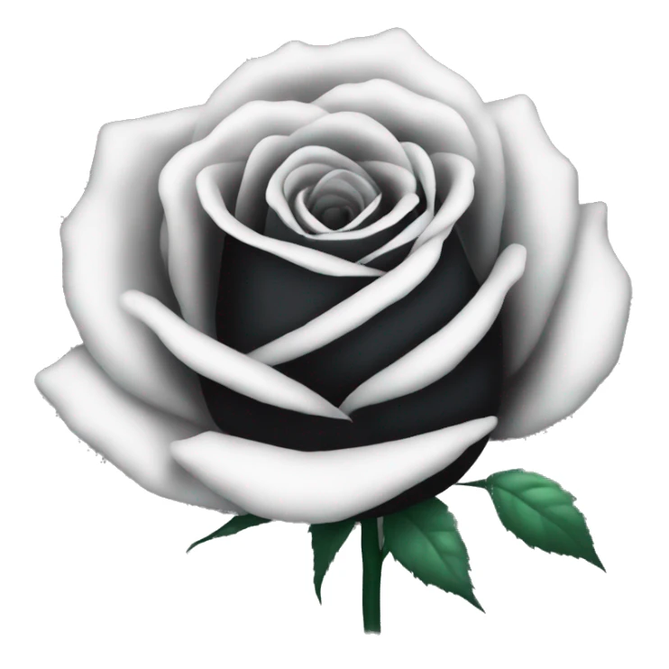 rose noire sticker