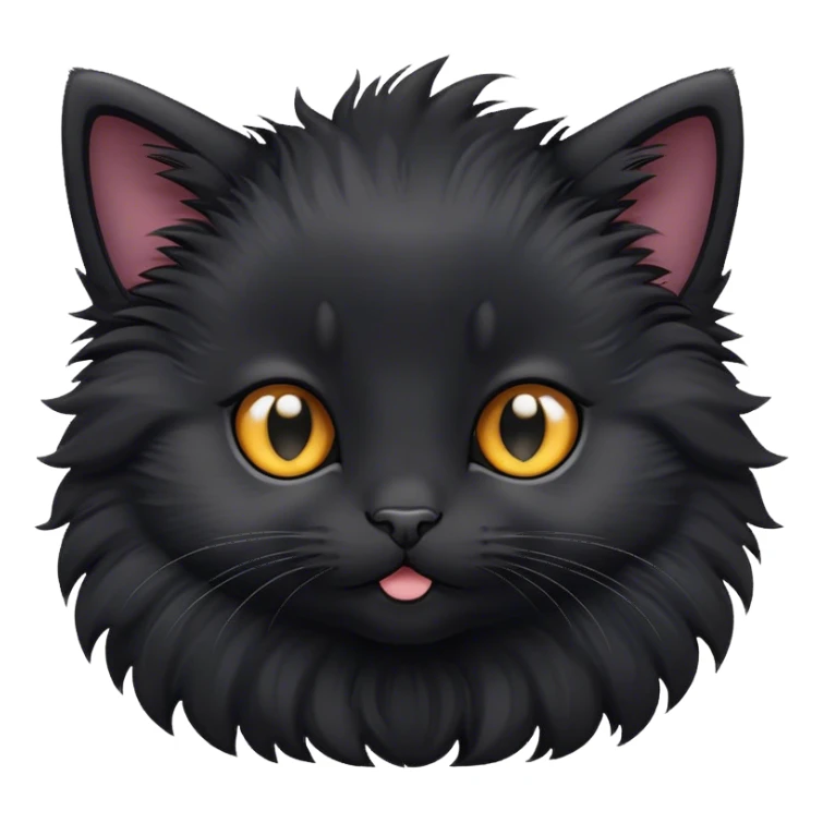 black kitten sticker