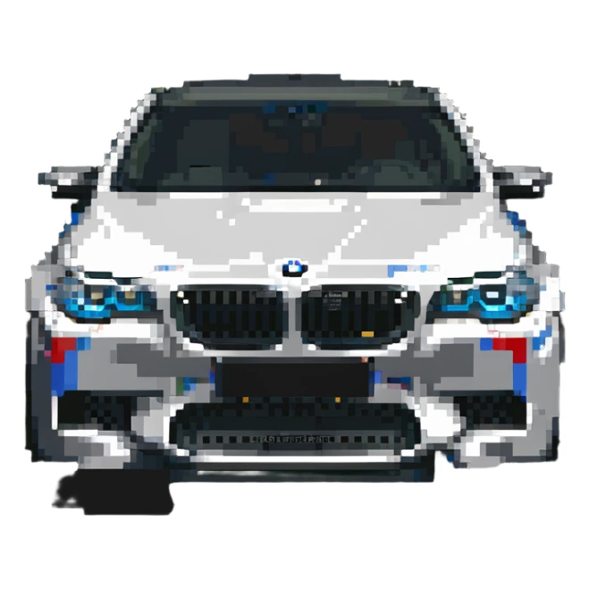 BMW M5 performance sedan sticker