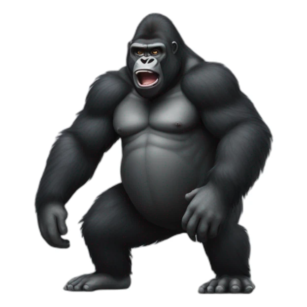 Gorilla body fart sticker