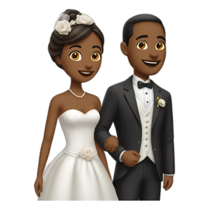 Marié et femme sticker