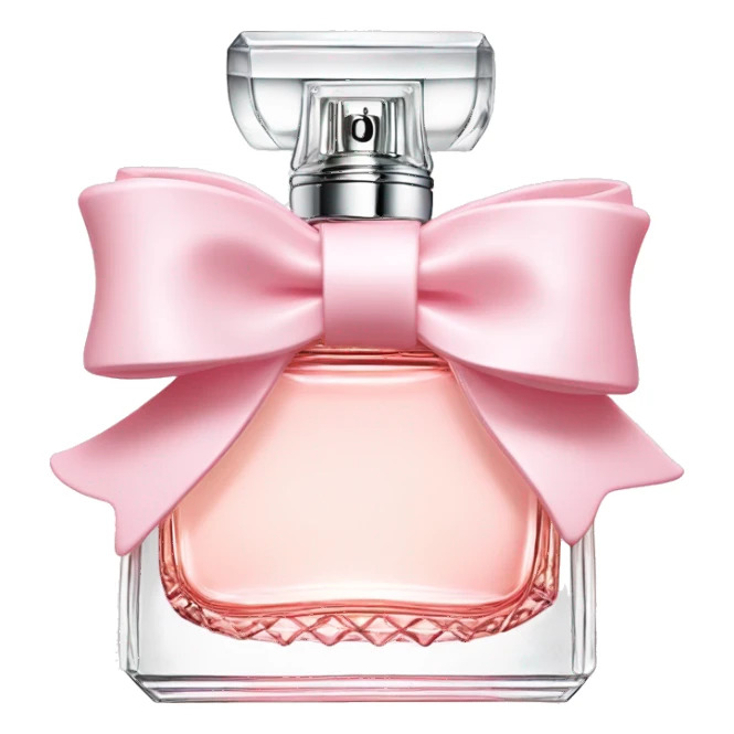 Light pink Miss Dior perfume with bow sticker