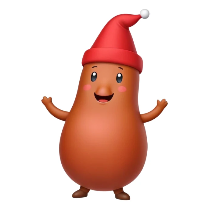 dancing sausage with fez on sticker