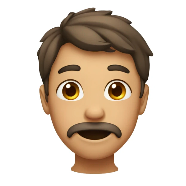 Blushing and covering mouth sticker