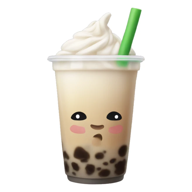 Boba milk tea sticker