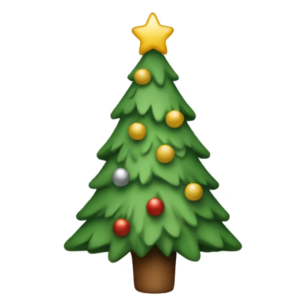 Neutral color Christmas tree  sticker